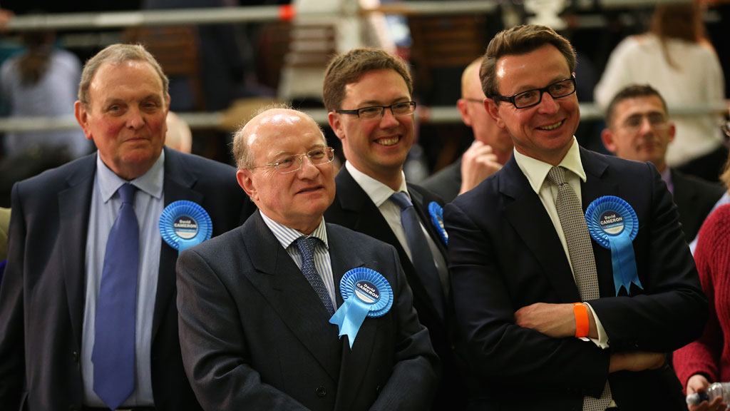 Conservative supporters in David Cameron's consituency (Getty)