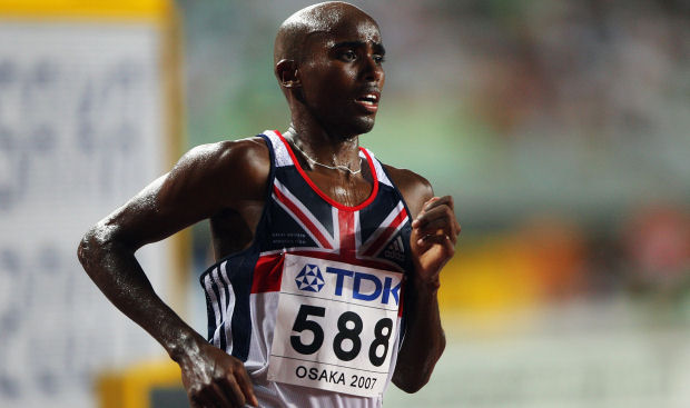 Mo Farah running in the 2010 World Athletics Championships (Getty)