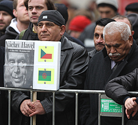 Czech Republic mourns Vaclav Havel at his funeral (Image: Getty)