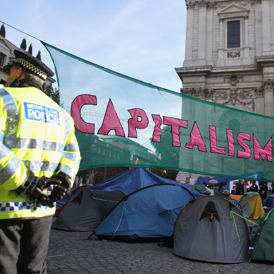 St Paul's closes to public because of protest. (Getty)