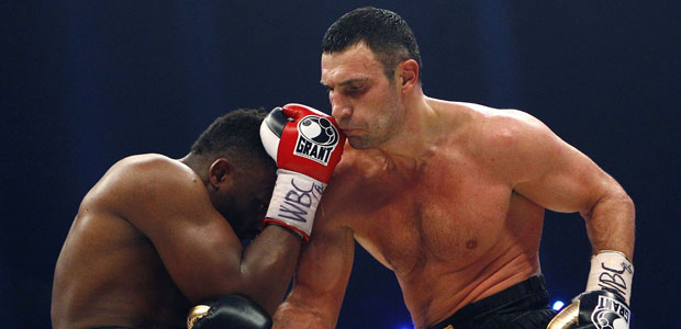 Dereck Chisora fighting Vitali Klitschko