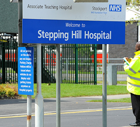 Male nurse questioned over saline deaths at Stepping Hill hospital in Stockport (Image: Getty)