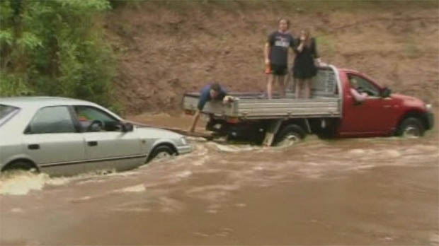 Australia Flooded Road