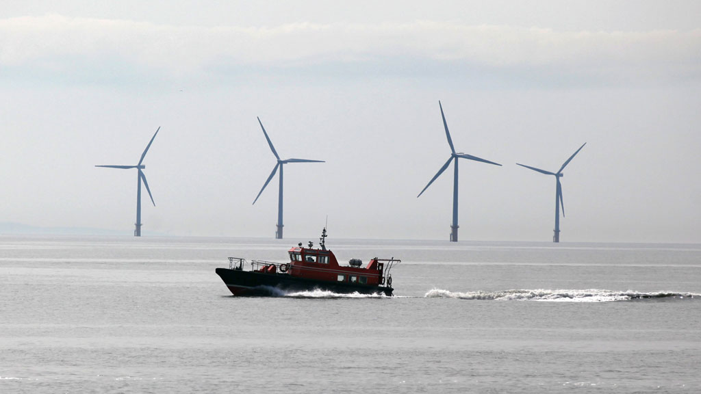 An offshore windfarm (Getty)