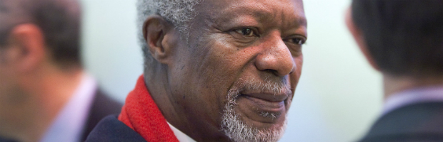Kofi Annan. (Getty)