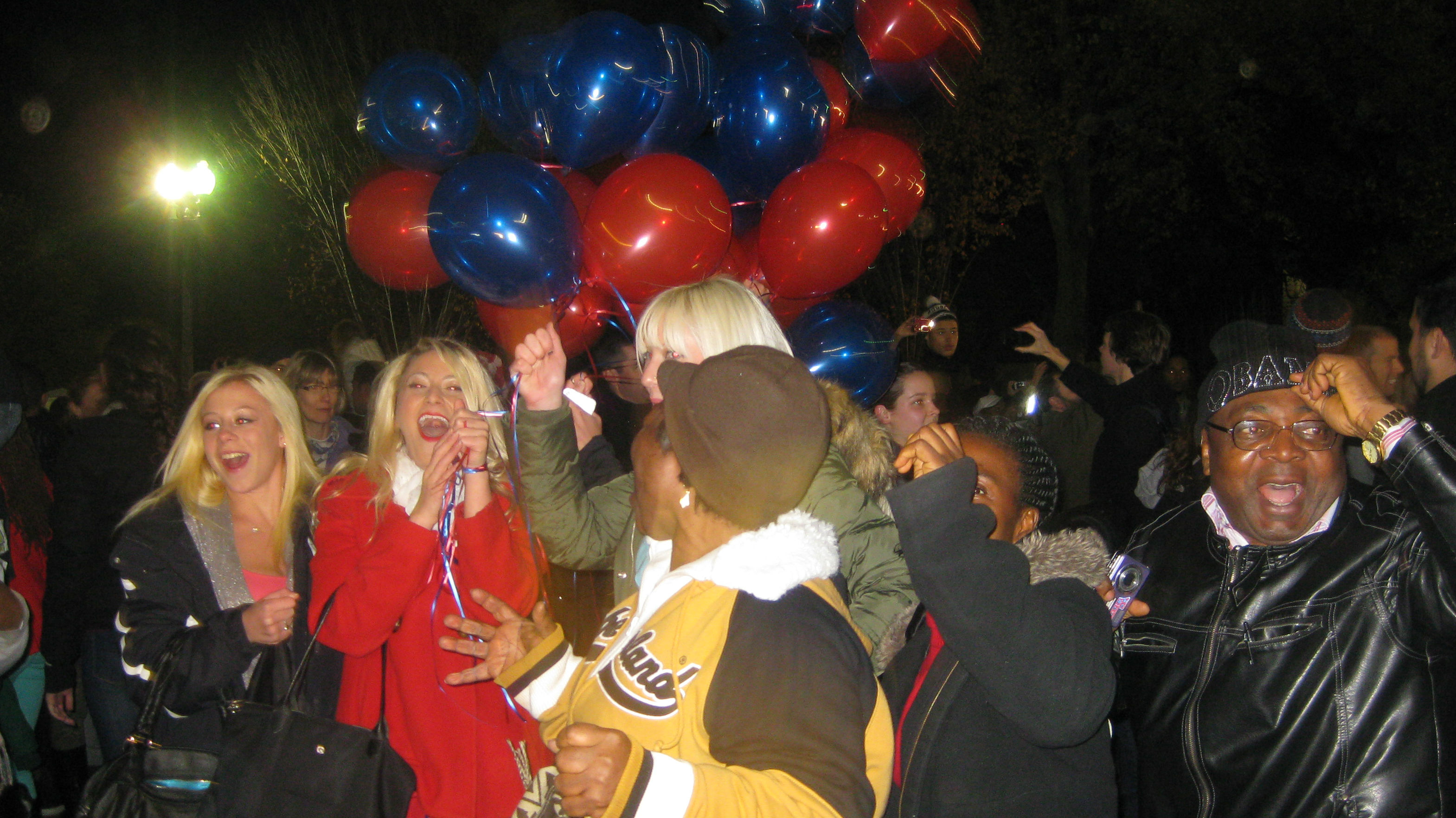 Celebrations outside white house