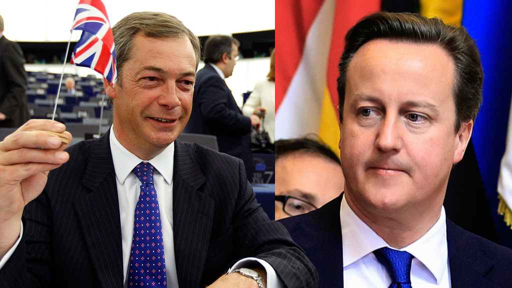 Farage and Cameron (Reuters)