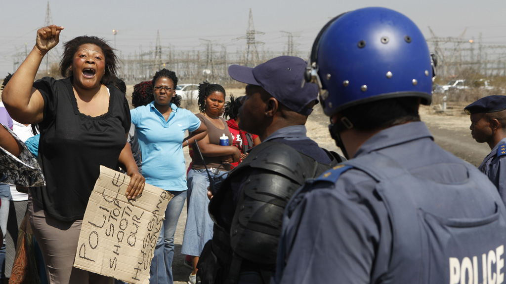 The shooting at Marikana provoked an angry response from relatives of the dead miners (Reuters)