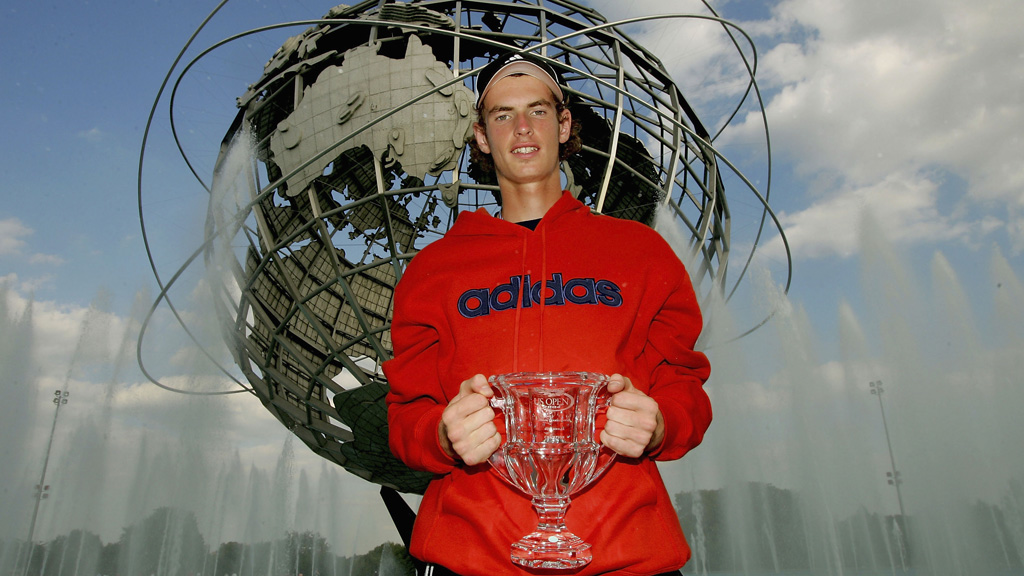 Andy Murray wins the US Open junior title in 2004. (Getty)