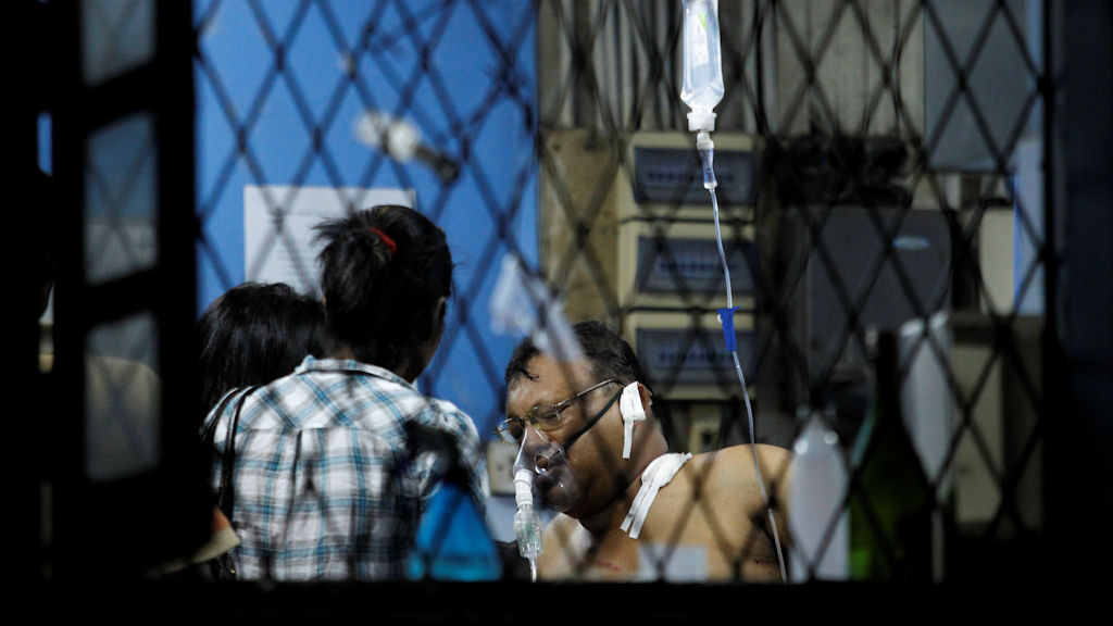 Faraz Shauketaly, Sri Lankan journalist, makes statement after being shot (Getty)