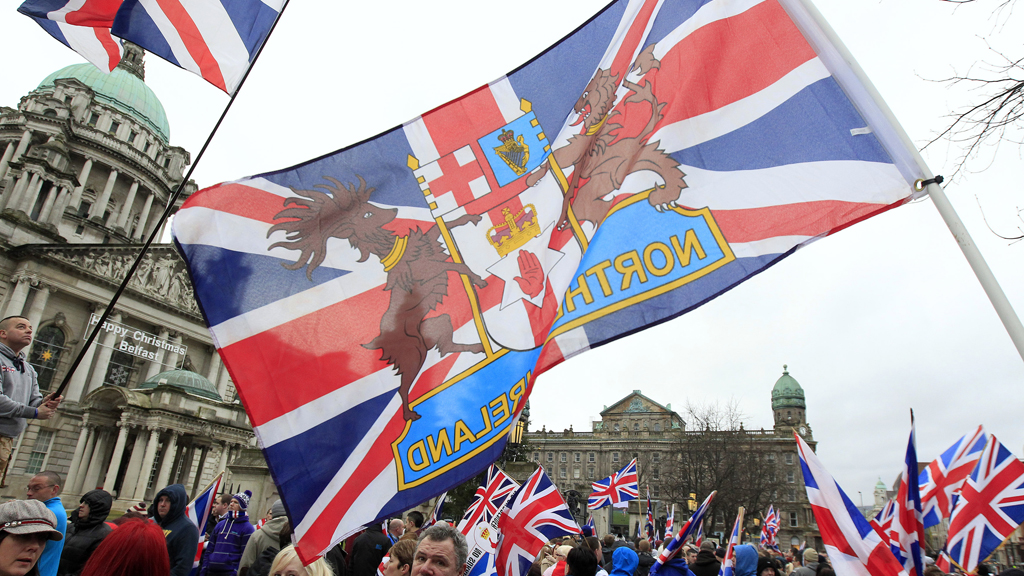 Union flag flies over Belfast City Hall for Kate's birthday (R)