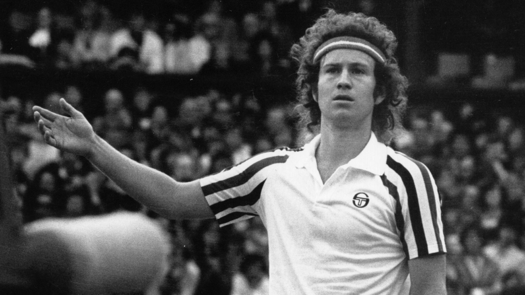 John McEnroe in his shouty hey day. (Getty)