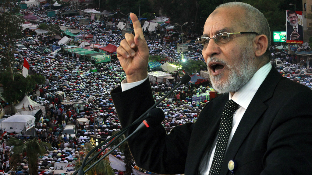 Egypt's government order the arrest of Muslim Brotherhood spiritual leader Mohamed Badie (pictures: Reuters)