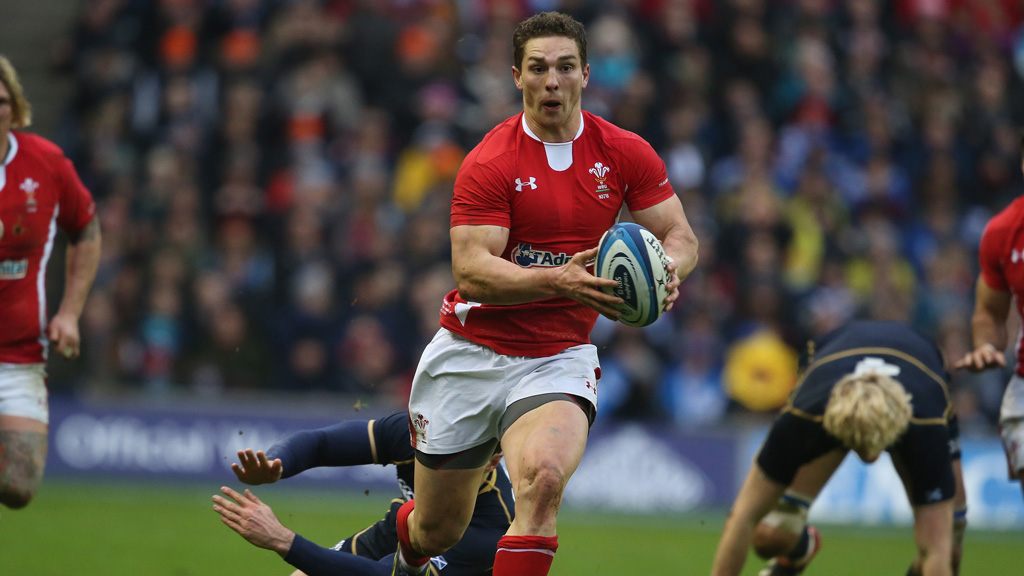 George North breaks through the Scottish line to set up the first try of the game (picture: Getty)