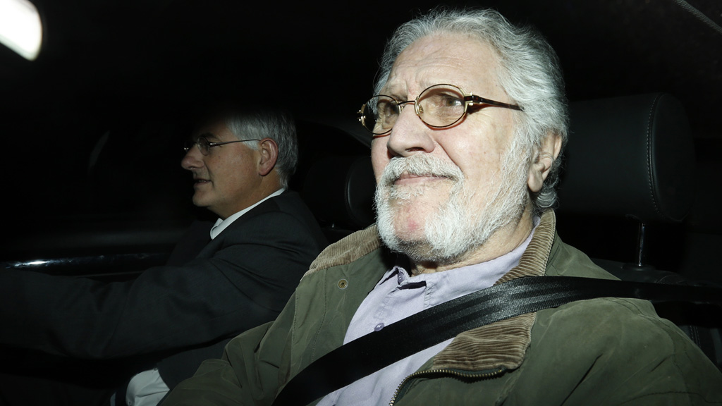 Dave Lee Travis after being arrested in November (Reuters)