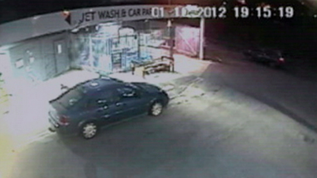 CCTV from Tuffin's Garage showed Bridger's car heading into Machynlleth. An eye wtiness at the garage reported seeing Bridger return.