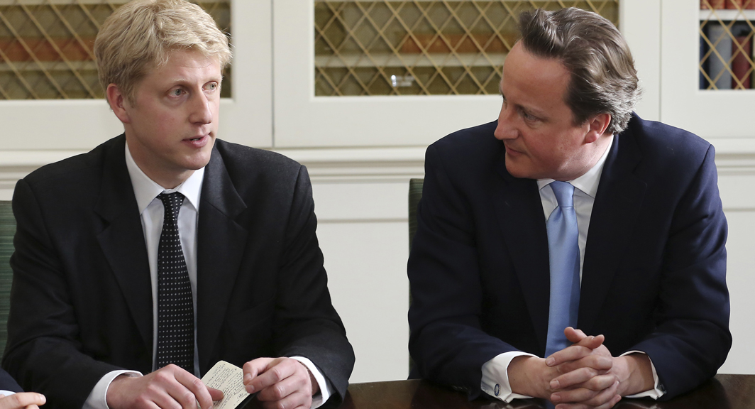 Jo Johnson and David Cameron