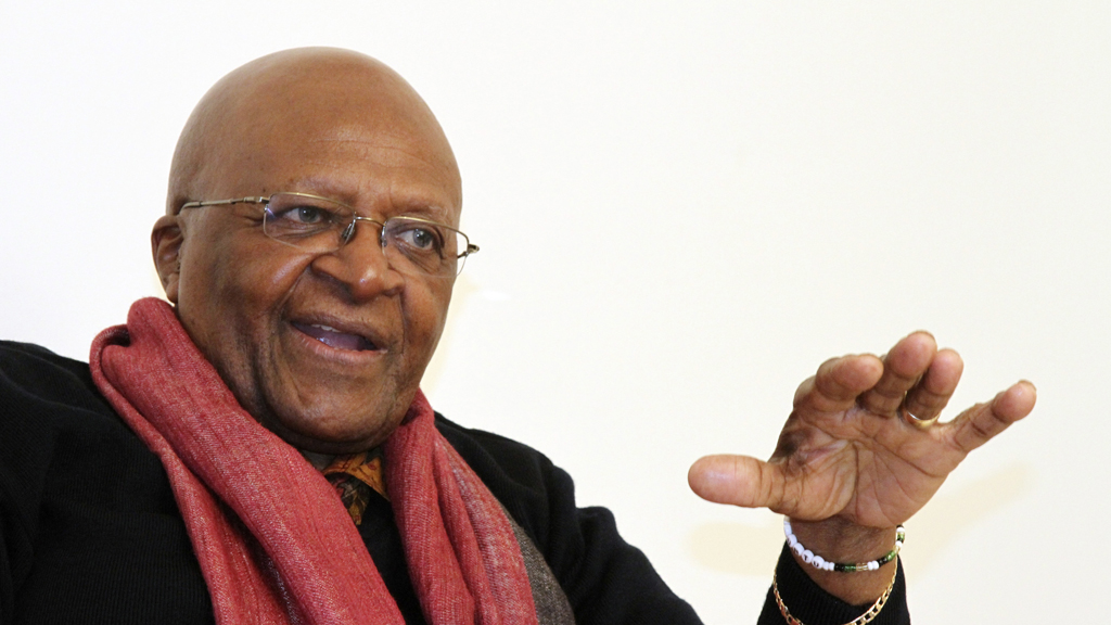 On Tuesday Archbishop Desmond Tutu receives the Templeton prize 
