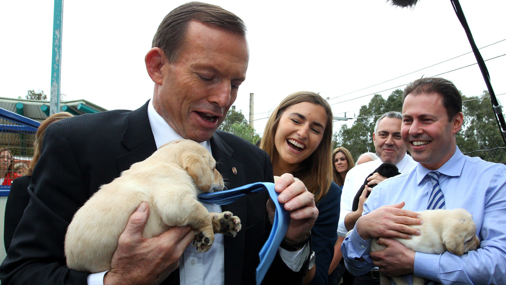 Tony Abbott on the campaign trail (Getty)