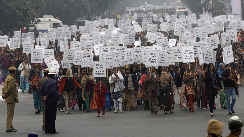 The rape sparked protests across India (picture: Reuters)