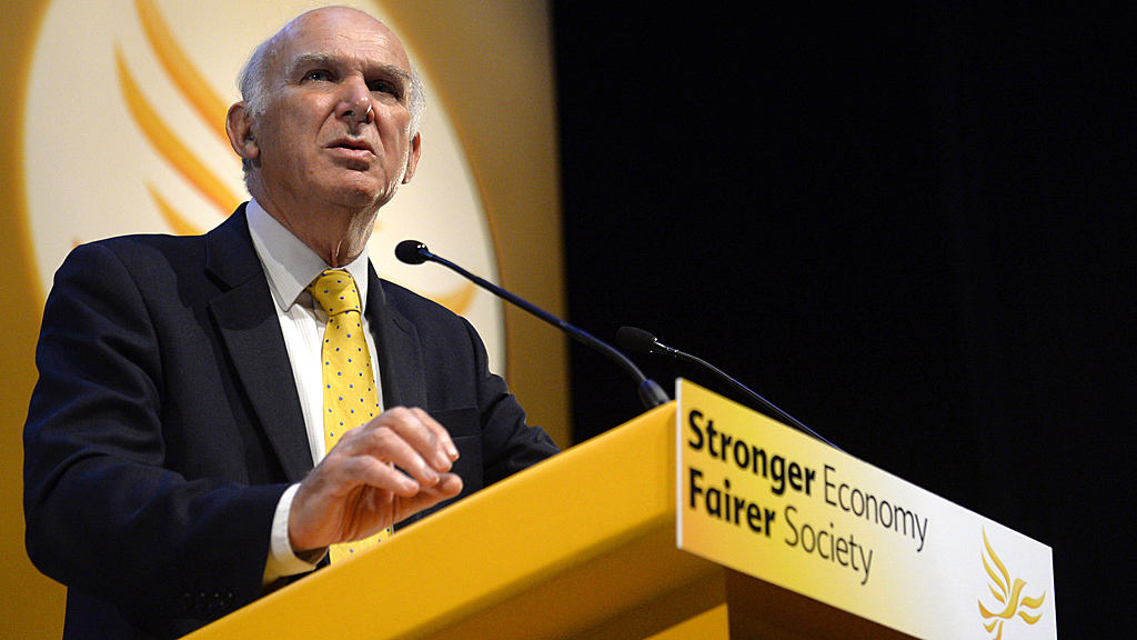 Vince Cable at the Lib Dem party conference in Glasgow (Image: Reuters)