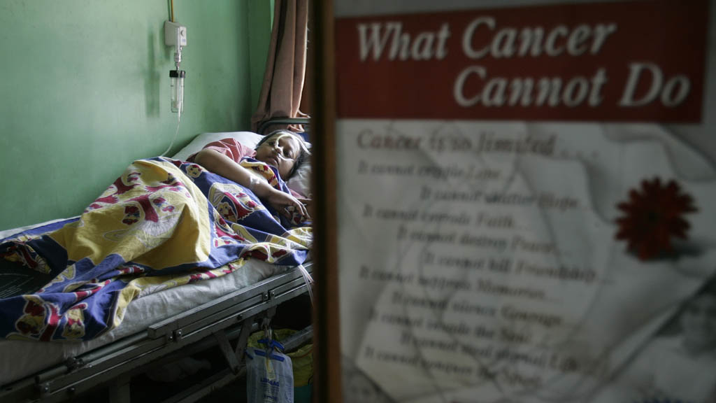 Cancer patient in India (picture: Reuters)