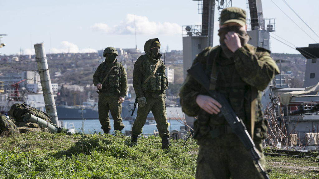 Russian soldiers in Sevastopol (Reuters)