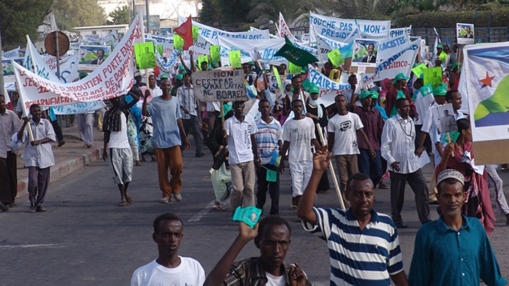 Djiboutians protesting in 2007