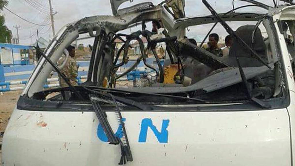 UN van targeted by Al-Shabaab in Garowe, Somalia