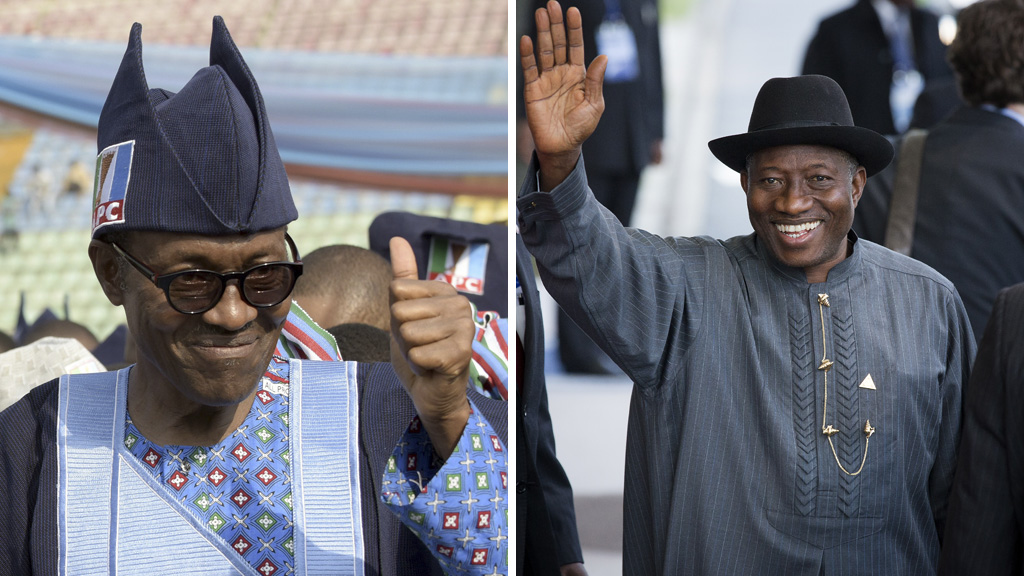 Muhammadu Buhari and Goodluck Jonathan