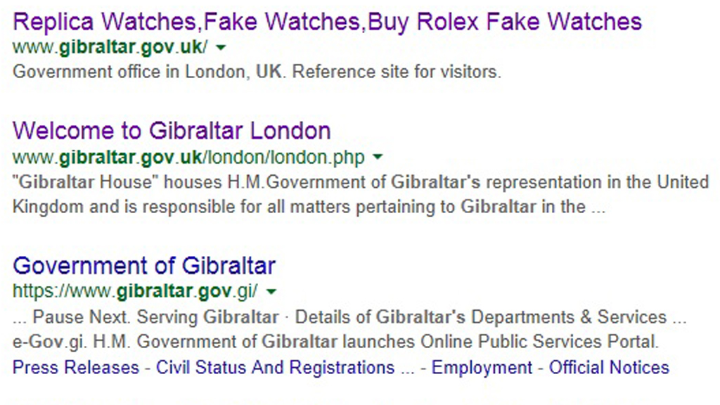 Gibraltar search results