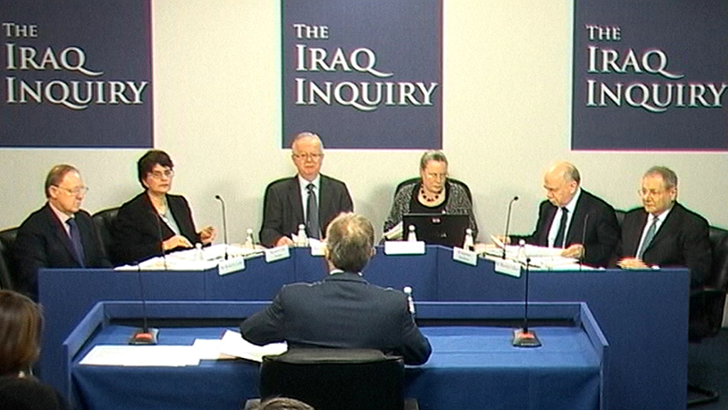 Sir John Chilcot, the chairman of the inquiry into the Iraq war, provokes controversy after saying his report will not be published until after the May election - six years after he began his work (R)