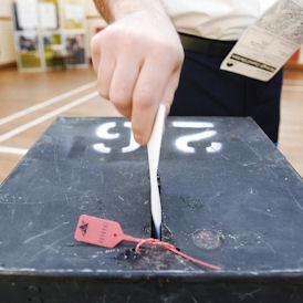 AV referendum: ballot box ready for 5 May vote. (Getty)
