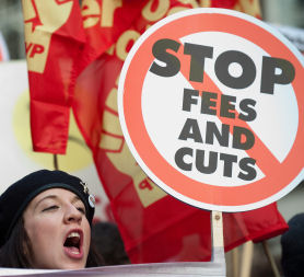 Students expected to protest again over tuition fees as House of Lords vote (Getty)