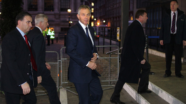 Blair arrives at Iraq Inquiry (Getty) 