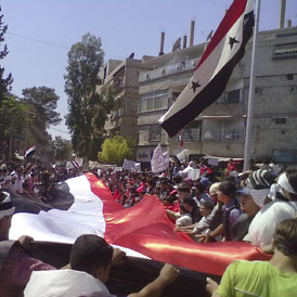 protests in Suqba, July 1st (Reuters)