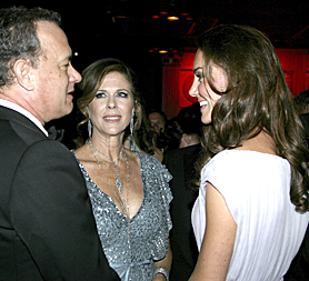 Katherine, Duchess of Cambridge, meets Tom Hanks and his wife Rita (Image: Getty)