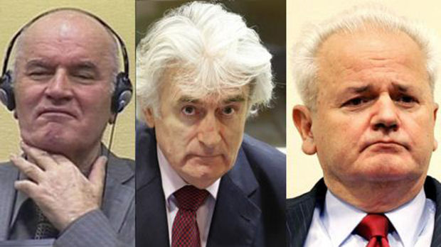 Ratko Mladic, Slobodan Karadzic and Radovan Karadzic (Reuters)