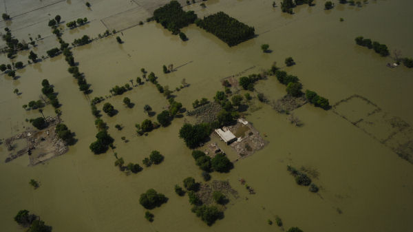 The flooded village of Kot Addu. (Reuters)