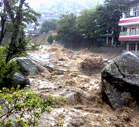 Floodwaters in Pakistan which have brought widespread devastation