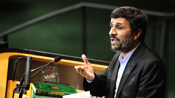 Iran's President Mahmoud Ahmadinejad addresses the 65th General Assembly at the United Nations headquarters in New York, September 23, 2010.