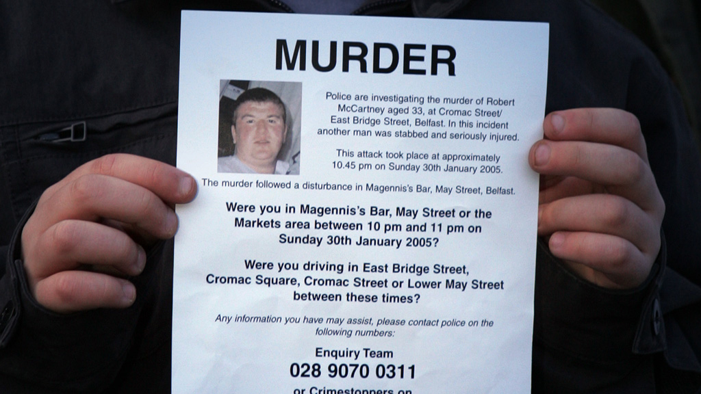 Man arrested over Belfast murder of Robert McCartney – Channel 4 News