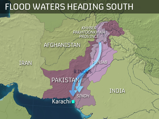 More Rain As Pakistan Floods Sweep South - Channel 4 News